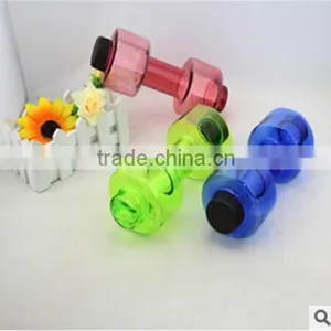 J225 550ml Plastic Cup Fitness Dumbbell Portable Sports Bottle thumbnail-2