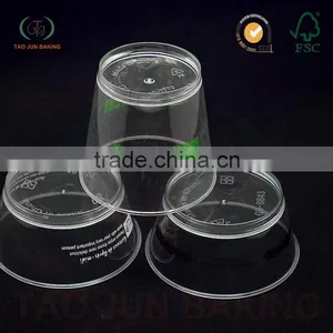 Round Shaped Plastic Mousse Cups Jelly Cake Ice-cream Model Tool Eco-friendly Materials thumbnail-1
