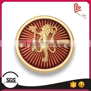 2016 Custom Logolcustom Design Badge Promotional Gold Lapel Pin Metal Badge for Sale thumbnail-1