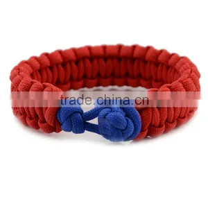 China Wholesale Manufacture High Quality 550 Paracord Survival Bracelet With Diamond Knot for Camping thumbnail-2