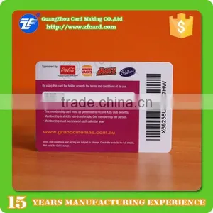Pretty CR80 PVC Plastic Bar Code Membership Cards thumbnail-2