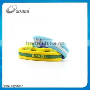 2016 Sport Bracelet, Health Negative Ion Sports Country Flag Silicone Bracelets thumbnail-2