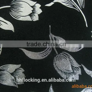 Knitted Polyester Print Flock Fabric for Upholstery thumbnail-3
