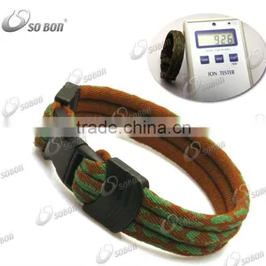 GT-051 Camouflage Braided Titanium Sports Bracelet thumbnail-1