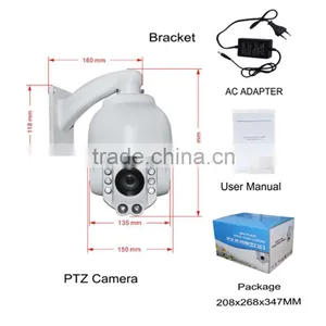 Full HD 1080P 2 Megapixel IR Mini Ptz Camera With 5~90mm Auto Zoom Lens thumbnail-6