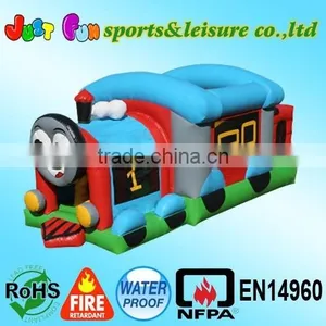 Cartoon Train Bounce House Combo for Kids thumbnail-1