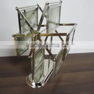 High Grade European Style Spinning Ferris Wheel Metal Frame Photo Frame Best Gift Rotating Photo Frame thumbnail-1
