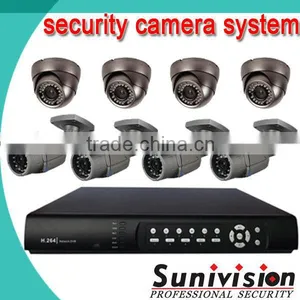 Metal Indoor and Outdoor Sony 700tvl Home Security Systems 8ch Cctv Camera Dvr Kit thumbnail-1