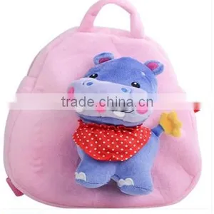 Cute Animal Shape Plush Bag/stuffed Hippo Plush Bag/animal Shape Kids Bag thumbnail-1