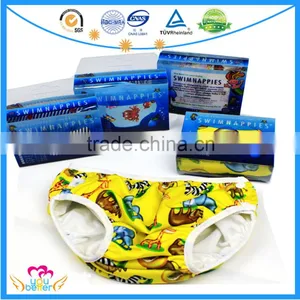 Baby Side Snap Swim Diapers Cloth Infant Swim Nappies thumbnail-1