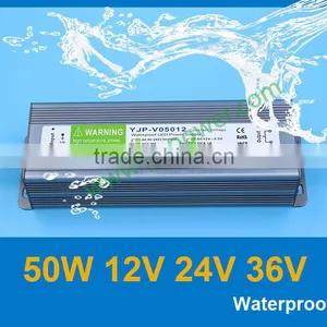 Waterproof Led Driver 50W 24V CE Rohs Approved Electric LED AC to DC Adapter thumbnail-1