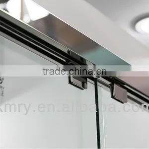 Magnetic Seal Tempered Glass Double Sliding Bathtub Shower Screens (KD5202) thumbnail-3