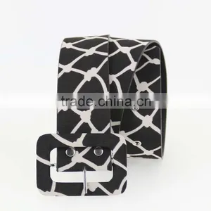 NEW Design pu Casual Dresses Belt for Women With Fashion Printed Cloth thumbnail-6