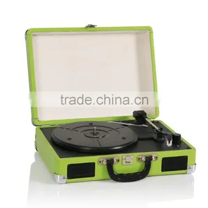 Okly- Portable Turntable Player Suitcase Bluetooth Record Player thumbnail-3