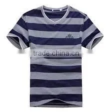 Plain t Shirts,140gsm, 95% Cotton,5% Spandex,Vneck/100% Cotton Vneck T-shirt thumbnail-1