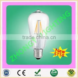 High Brightness ST45/ST58/ST64/ST18/ST21 LED Filament Bulb 2W 4W With Cheap Price thumbnail-5