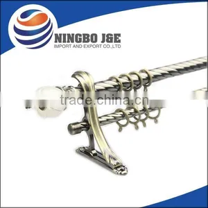 Metal Iron Curtain Pole With Resin Curtain Finial thumbnail-1
