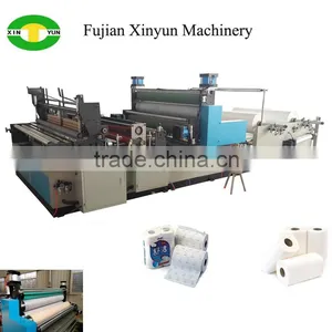 Low Price Gluing Lamination Kitchen Towel Paper Rewinding Machine thumbnail-1