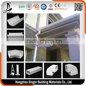 Prefab House Villas Decorate Colorful Pvc Rain Gutter thumbnail-1