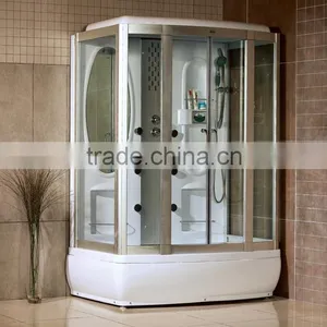 Shower Enclosure With Bathtub, 1500mm Complete Shower Room, Integrated Shower Room, Digital Controlled Shower Room T118 thumbnail-1