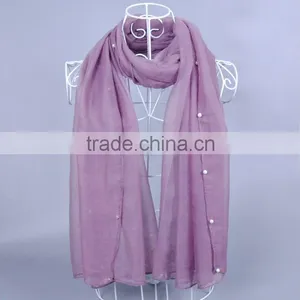 Pearl Fashion 100% Viscose Women Scarf Voile Scarves 180*90 Pashmina Muslim Scarf thumbnail-4