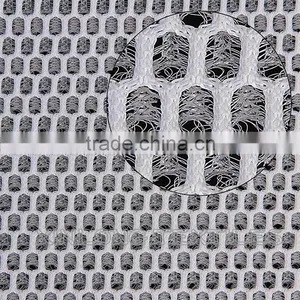 Polyester Knitted Black Yarn Sandwich Mesh Fabric for Sportwear thumbnail-5