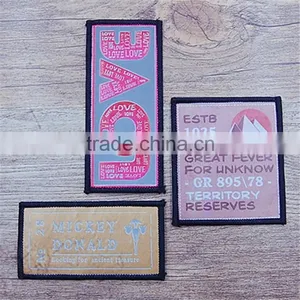 Delicate Custom Embroider Line Adhesive Back Printing Penang Satin Labels thumbnail-3