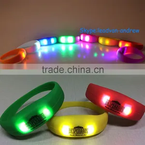 Silicone LED Wristband Burst Sells Sports Jogging Flashing Wristband thumbnail-1