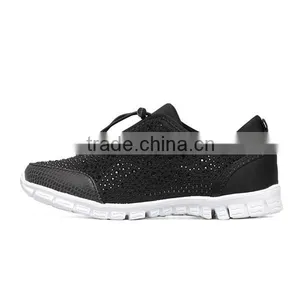 Hotfix Rhinestone Lycra Elastic Sports Shoes Light Weight Sneaker thumbnail-4