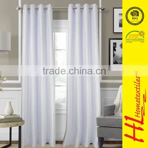 HLHT Low MOQ Hot Selling Most Beautiful Ready Made Floral Jacquard Window Curtain thumbnail-1