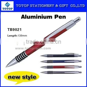 Retractable Metal Aluminium Pen With Classical Grip thumbnail-1