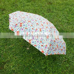 Super Tiny Lady Flower Sun Rain 4-foding Umbrella thumbnail-1