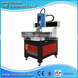 2.2Kw Water Cooled Spindle NCStudio Control Small Metal CNC Router Engraving Machine X(600MM)*Y(600MM)*Z(200MM) thumbnail-1