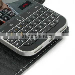 Classic Black PU Leather Stand Case Cover for Blackberry Z30 Case Screen Protector thumbnail-4