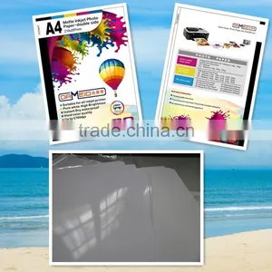 China Manufacture!128gsm Inkjet Matte Photo Paper,eco-solvent Photo Paper thumbnail-1