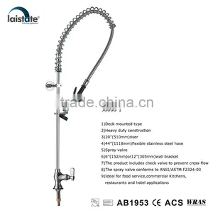 Commercial Kitchen Professional Restaurant Deck Mounted Pre-Rinse Unit Faucet For Sale (98008-1) thumbnail-1