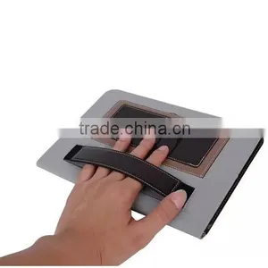 Accept Small Qty Factory Handheld Fashion Grid Leather Tablet Cover for Ipad Air 2 thumbnail-5