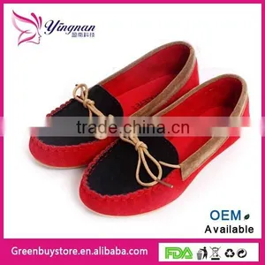 2015 NEW Spring Boat Shoes Flat Heel Round Toe Loafers Sweet Flat Four Seasons Shallow Mouth Women's Shoes 3Colors thumbnail-3