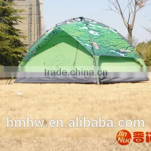3-4 Person Double Layers Fiberglass Pole Camping Tent thumbnail-5