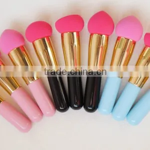 Mini Portable Aluminum Ferrule Makeup Sponge thumbnail-1
