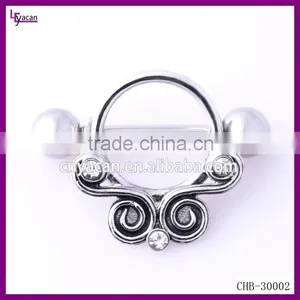 Stainless Steel Body Jewerly Classic Custom Made Nipple Rings thumbnail-1