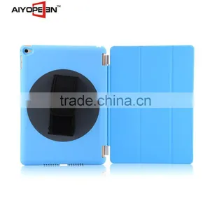 High Quality and Hot Sales Rotating 360 Degree Handheld PU Case for IPad Air 2 Back Cover PC Case thumbnail-6