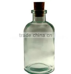 Amber/frost/clear Glass Apothecary Bottle With Cork Stopper thumbnail-3