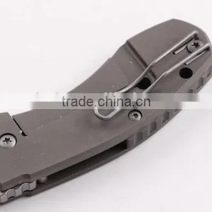 OEM D2 Blade Material Pocket Knife With Titanium Alloy Handle thumbnail-5