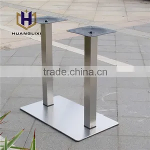 4 People Stainless Steel Table Leg Stainless Steel Chassis Restaurant Table Frame Coffee Room Leisure Clubs Legs thumbnail-2