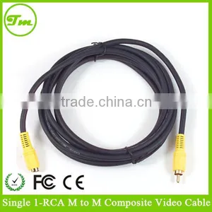 NEW 1.5M 5Ft Gold Plated Single 1-RCA Cable Male to Male Composite Video Audio Cable thumbnail-1