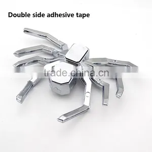 Chrome Black Spider Emblems for Cars Custom Logo Plate thumbnail-4