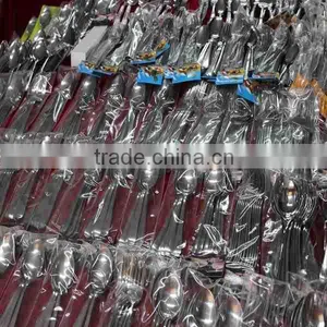 Silver Travelling Disposable Cutlery Sets Picnic Set Spoon and Fork Knife thumbnail-4