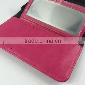 Fashion Style PU Leather Wallet Case With Mirror and Card Holder for IPhone 6 thumbnail-6