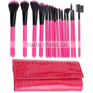 Professional Makeup Brushes Kit Cosmetic Make Up Brushes Set + Pouch Bag Case Styling Tools Face Eyes Care 16Pcs/set thumbnail-1